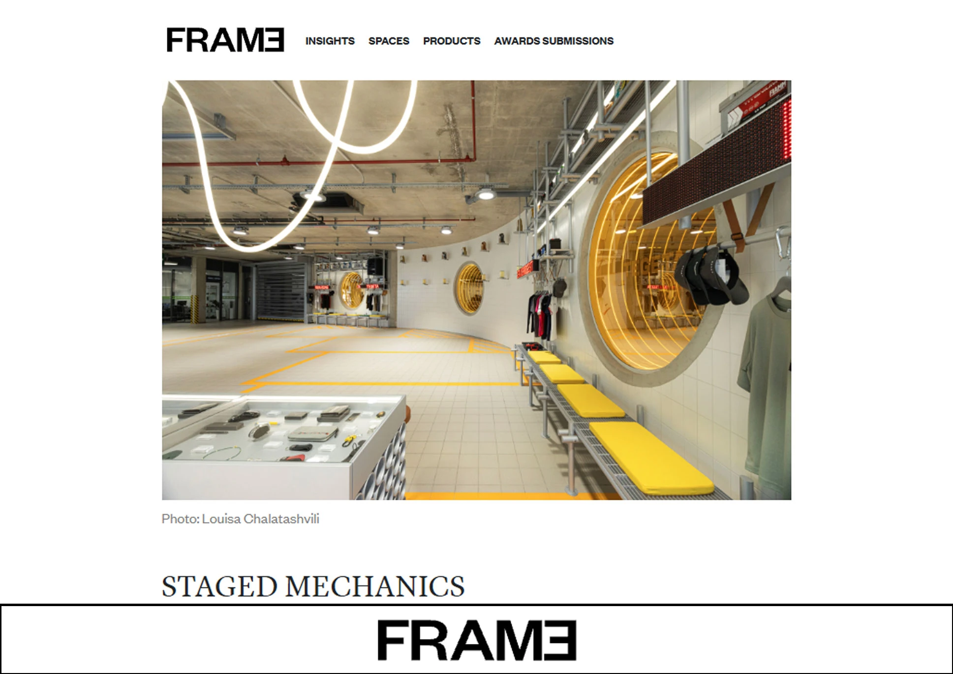 Frame web